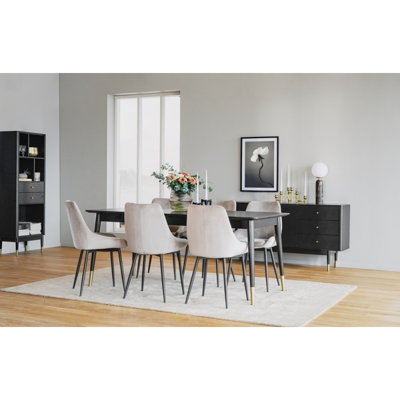 RO FENWOOD DINING TABLE BLACK